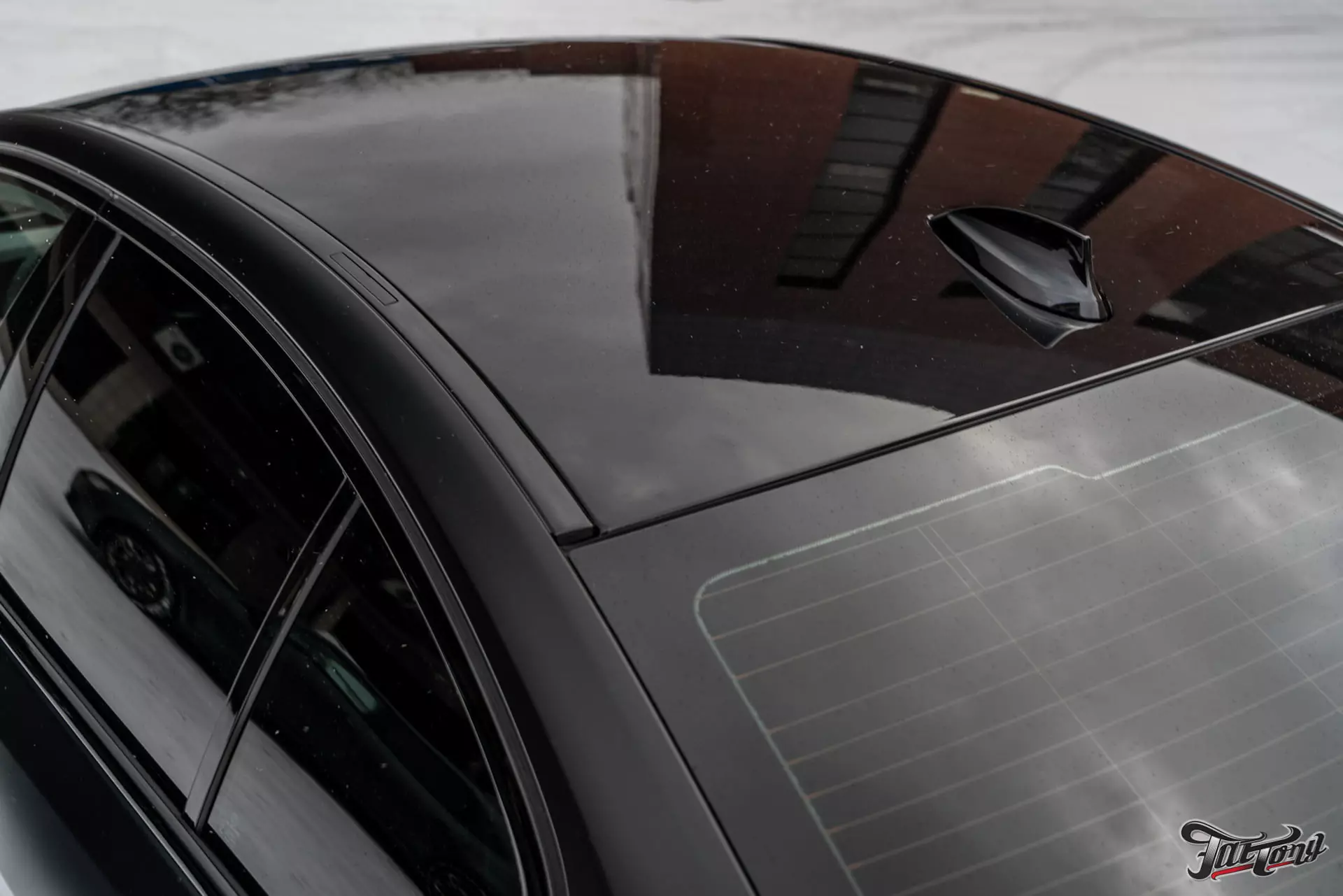BMW 5. Оклейка в матовый полиуретан